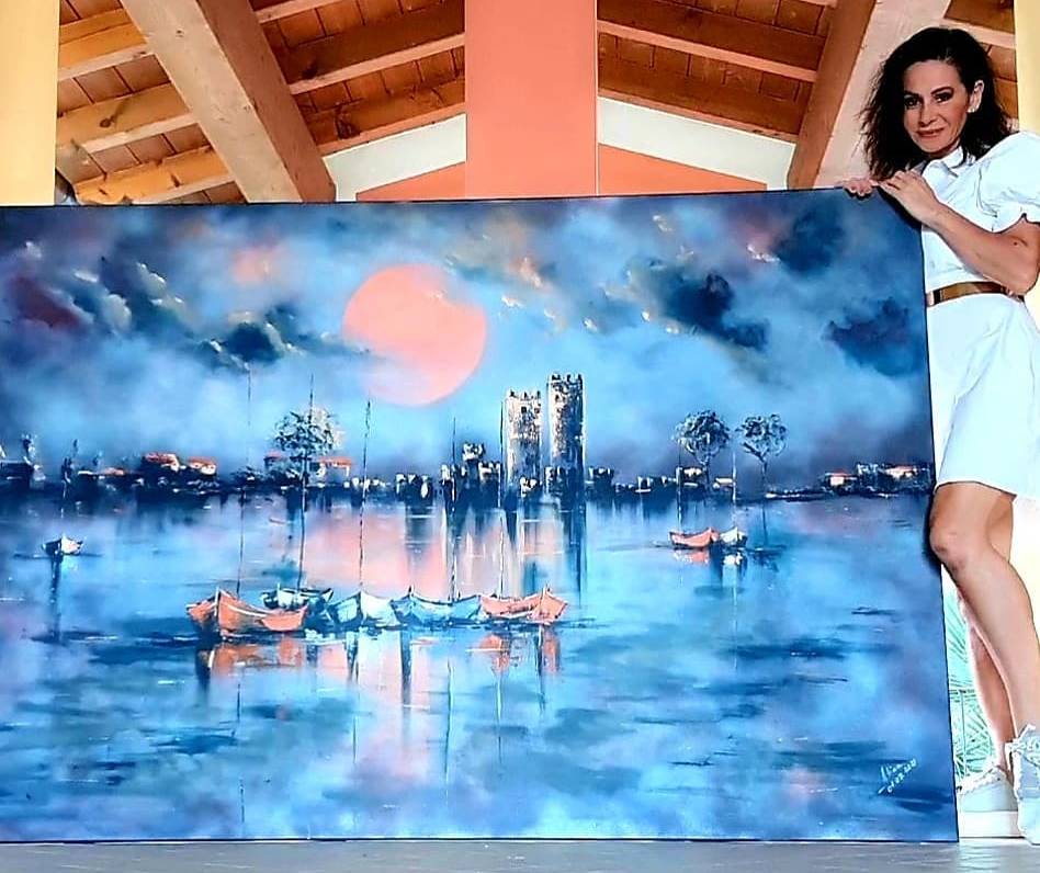 ArteDiAlina.com painting: When the sun goes down